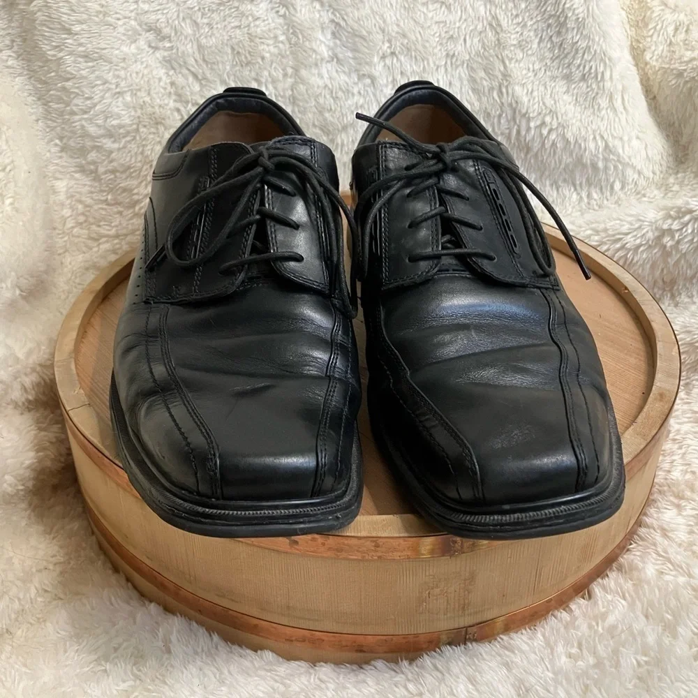 Clarks Unstructured Casual Leather Lace Up Oxford Shoe Mens Size 12